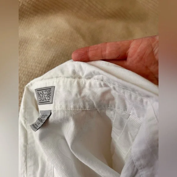 Marithe Francois Girbaud White Button-Up Shirt - Picture 6 of 12